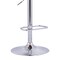 Armen Living Aubrey Adjustable Height Swivel Black Faux Leather and Chrome Bar Stool with Walnut Wood LCAUBAWABL - alternate 3